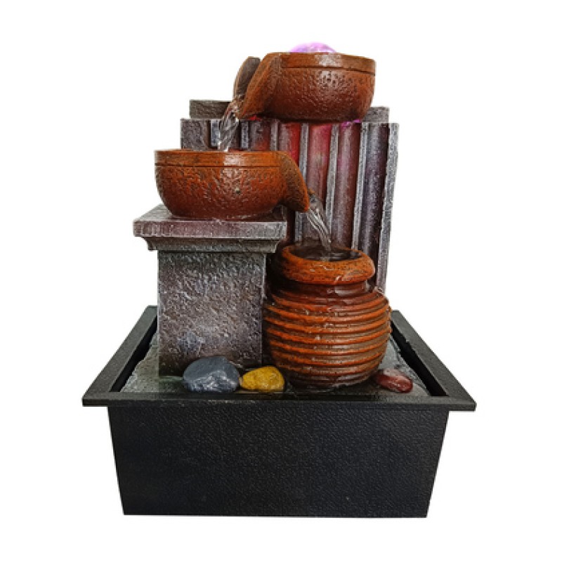 HOME USE HOME USE διακοσμητικό συντριβάνι HUH-0168, φωτιζόμενο, 21x15.5x29cm