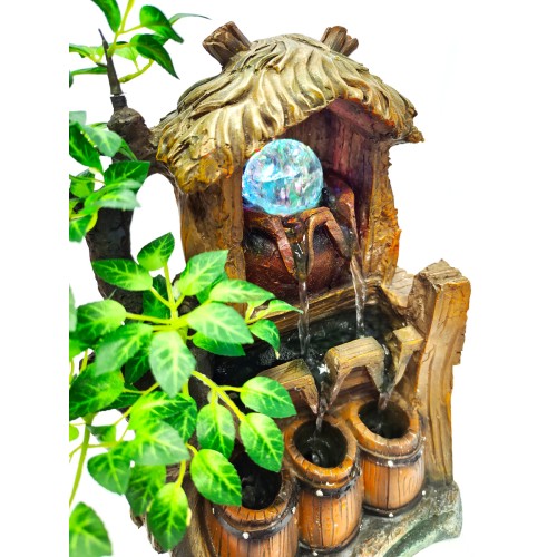 HOME USE HOME USE διακοσμητικό συντριβάνι HUH-0175, φωτιζόμενο, 28x18x40cm