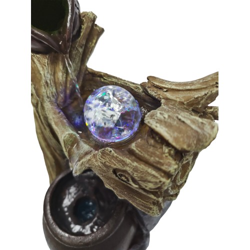 HOME USE HOME USE διακοσμητικό συντριβάνι HUH-0176, φωτιζόμενο, 18x20x35cm