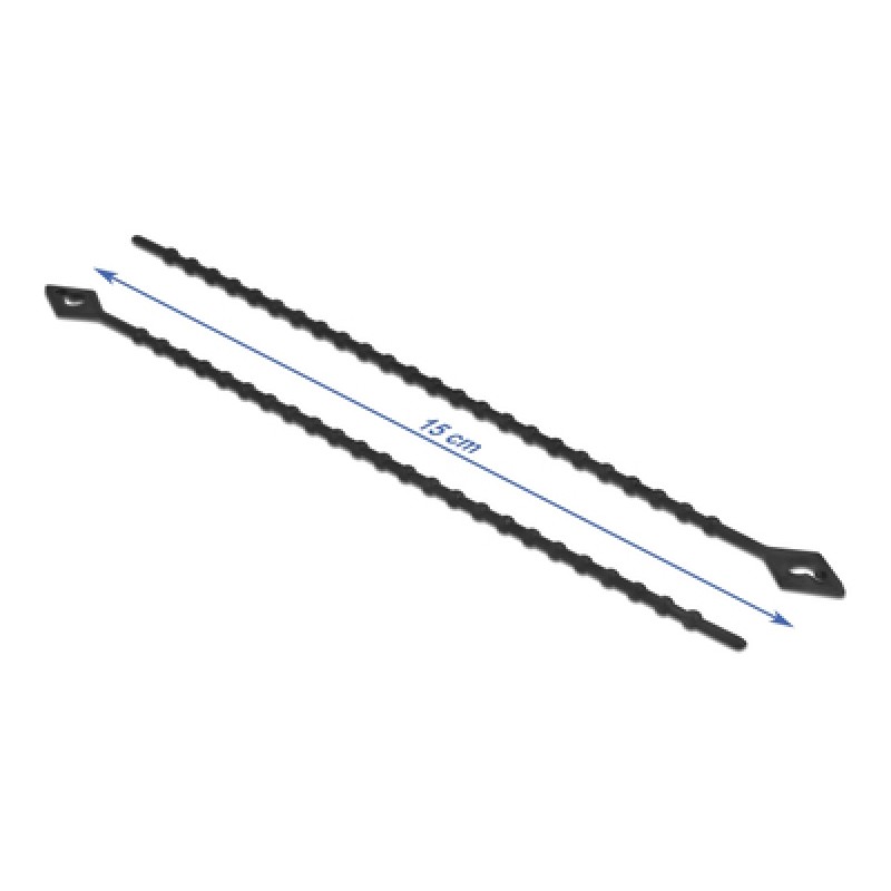 DELOCK DELOCK reusable δεματικά καλωδίων 19568, 150x2.4mm, μαύρα, 100τμχ