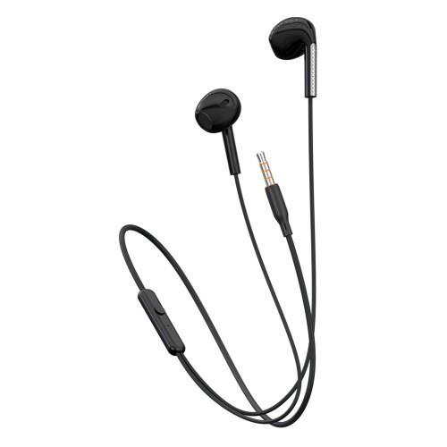 CELEBRAT CELEBRAT earphones με μικρόφωνο G28, 3.5mm σύνδεση, Φ10mm, 1.2m, μαύρα