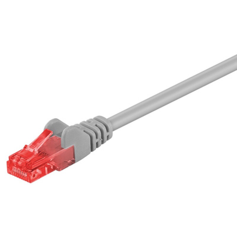 GOOBAY GOOBAY καλώδιο δικτύου 68449, CAT 6 U/UTP, CCA, 15m, γκρι