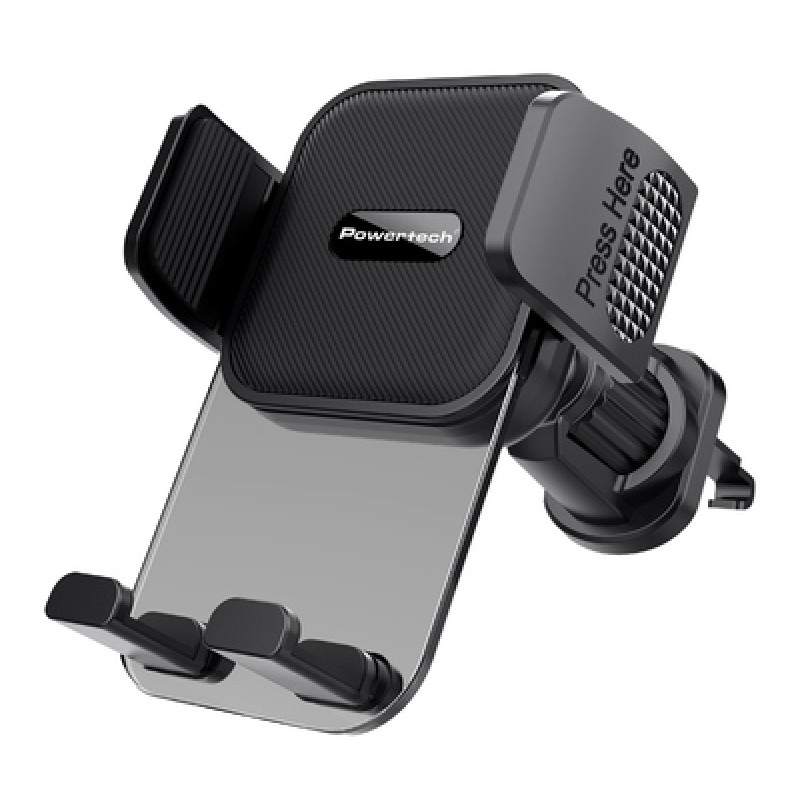 Powertech POWERTECH βάση smartphone αυτοκινήτου PT-1239 για αεραγωγούς, μαύρη