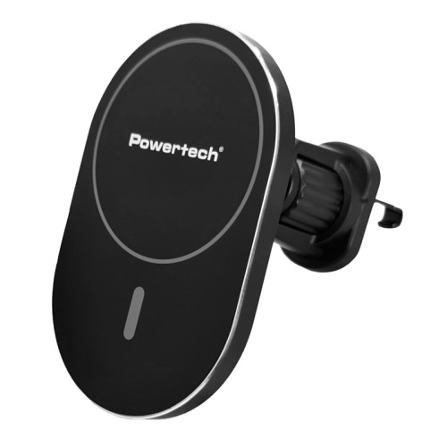 Powertech POWERTECH ασύρματος φορτιστής & βάση αυτοκινήτου PT-1241, 15W, μαύρος