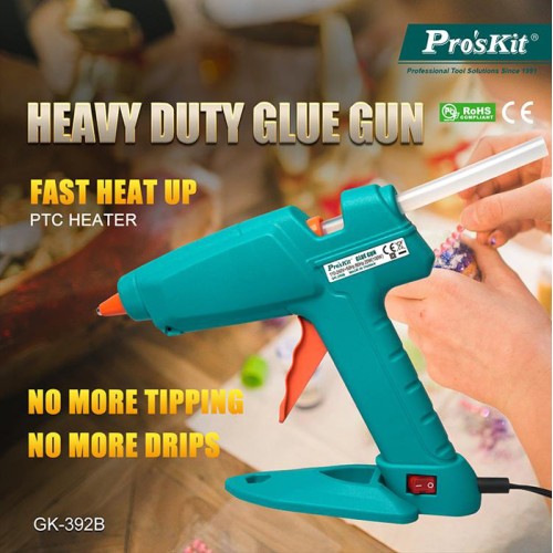 PROSKIT PROSKIT πιστόλι θερμοκόλλησης σιλικόνης GK-392B, 100W, 193 °C