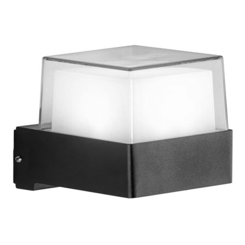 Powertech POWERTECH LED φωτιστικό τοίχου HLL-0157, 7W, 4000K, 560lm, IP65, μαύρο