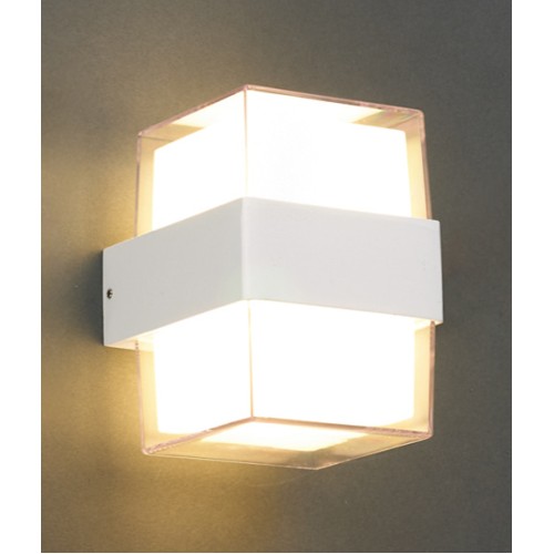 Powertech POWERTECH LED φωτιστικό τοίχου HLL-0158, 14W, 4000K, 1120lm, IP65, λευκό