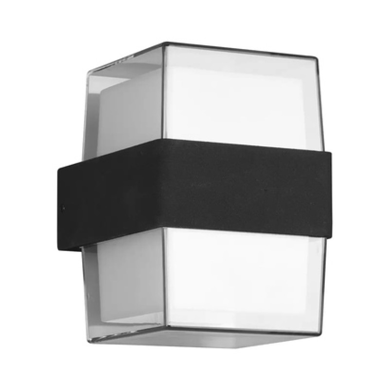 Powertech POWERTECH LED φωτιστικό τοίχου HLL-0159, 14W, 4000K, 1190lm, IP65, μαύρο