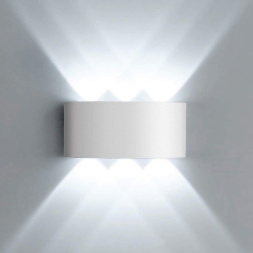 Powertech POWERTECH LED φωτιστικό τοίχου HLL-0160, 6W, 4000K, 510lm, IP65, λευκό