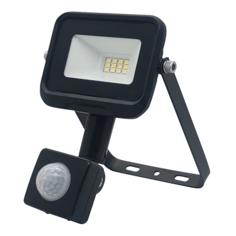 Powertech POWERTECH LED προβολέας PT-1260, με αισθητήρα κίνησης, 10W, 4000K, IP65