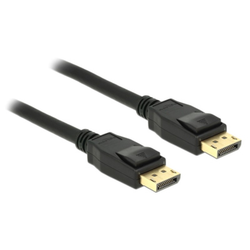 DELOCK DELOCK καλώδιο DisplayPort 1.2 83806, 4K/60Hz, 21.6 Gbps, 2m, μαύρο