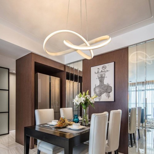 Powertech POWERTECH LED φωτιστικό οροφής HLL-0164, 50W, 4000K, Φ60cm, 1m, λευκό