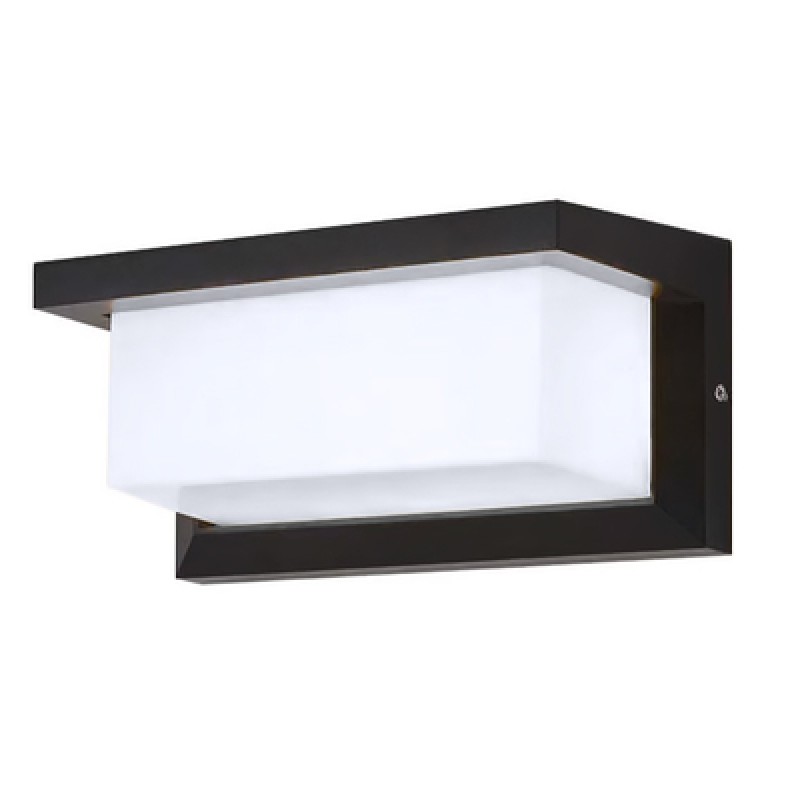Powertech POWERTECH LED φωτιστικό τοίχου HLL-0165, 12W, 4000K, 960lm, IP65, μεταλλικό, μαύρο