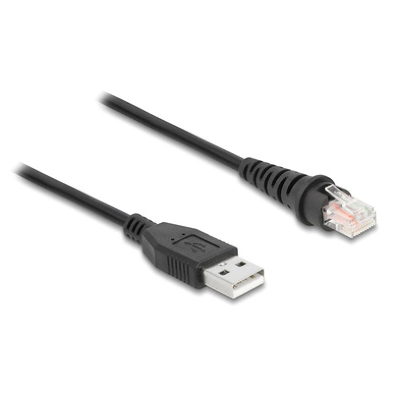 DELOCK DELOCK καλώδιο USB σε RJ50 90612 για barcode scanner, 3m, μαύρο
