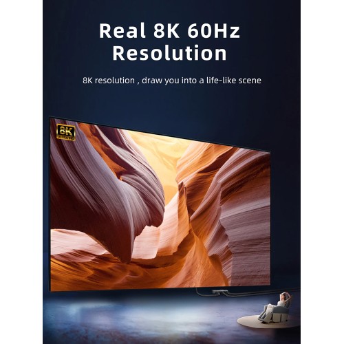 CABLETIME CABLETIME HDMI switch CT-HS8K2-AG, 2 σε 1, 8K/60Hz, 4K/120Hz, γκρι