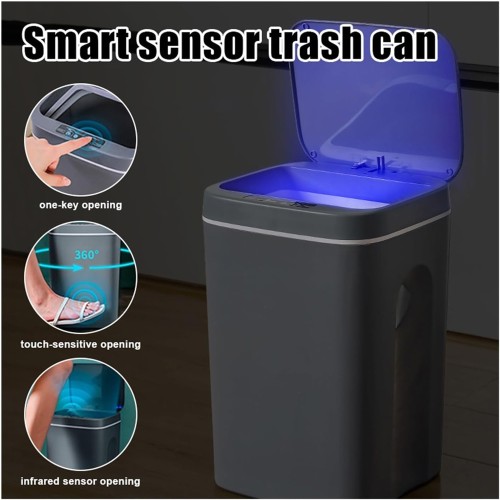 HOME USE HOME USE κάδος απορριμμάτων HUH-0190 με φωτοκύτταρο, 14lt, γκρι