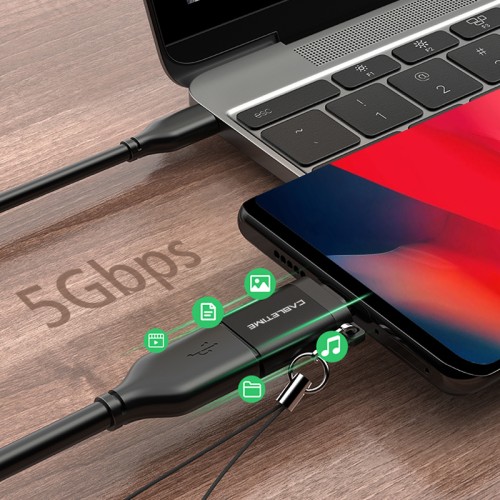 CABLETIME CABLETIME αντάπτορας USB-C σε USB CT-CMAF, 5Gbps, 10.5W, μαύρος