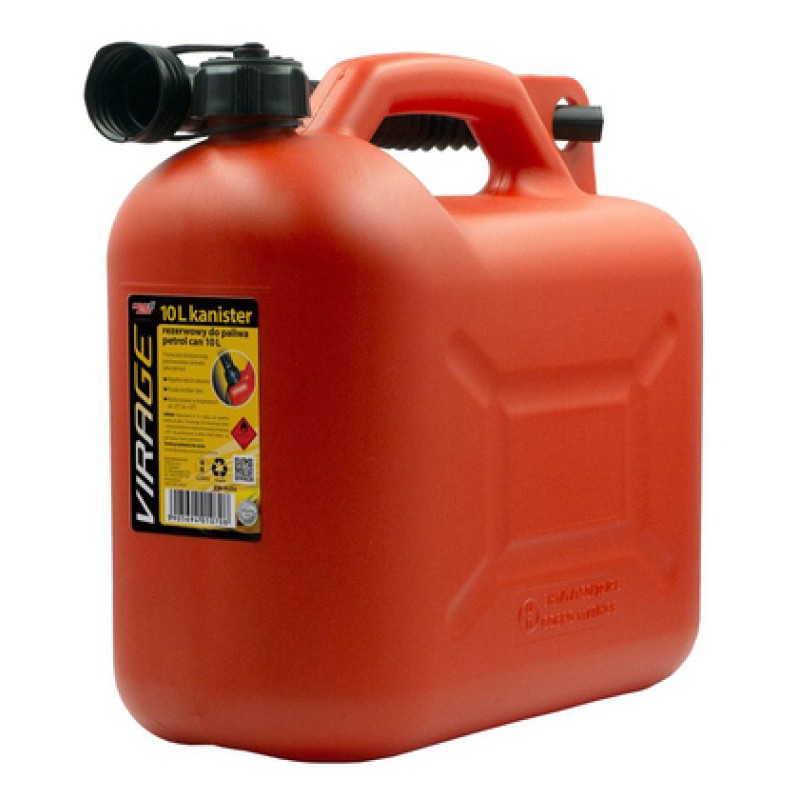 MOJE AUTO MOJE AUTO δοχείο καυσίμων 94-014 με σπιράλ, πλαστικό, 10lt, κόκκινο