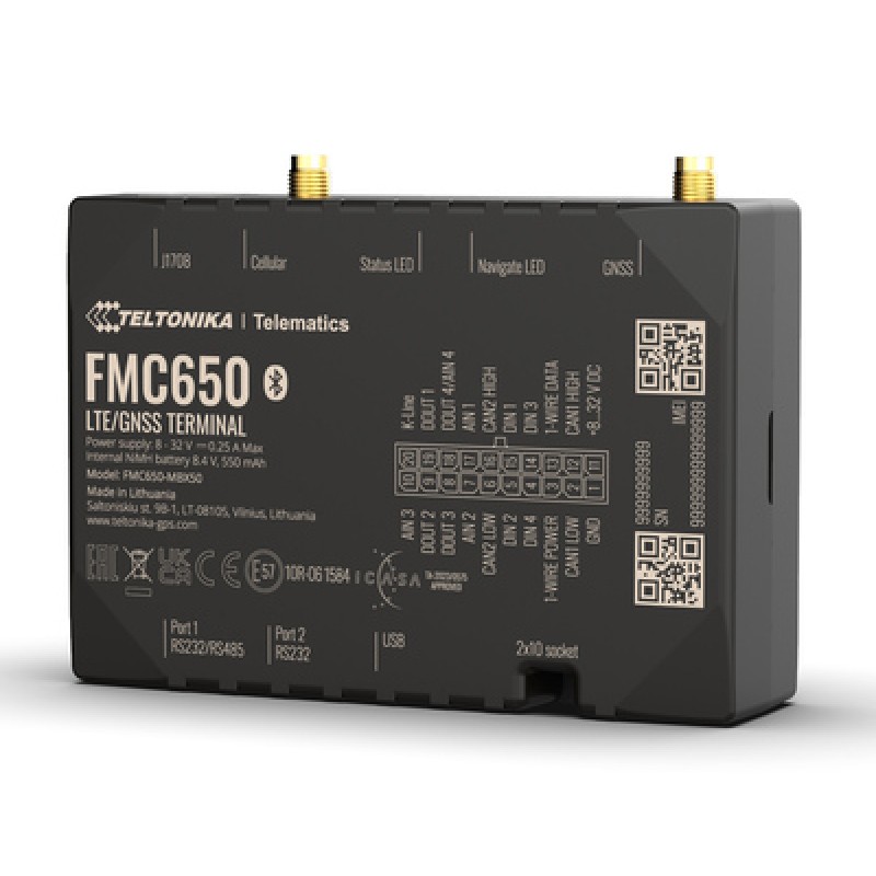 TELTONIKA TELTONIKA GPS Tracker οχημάτων FMC650, 4G/GNSS/Bluetooth