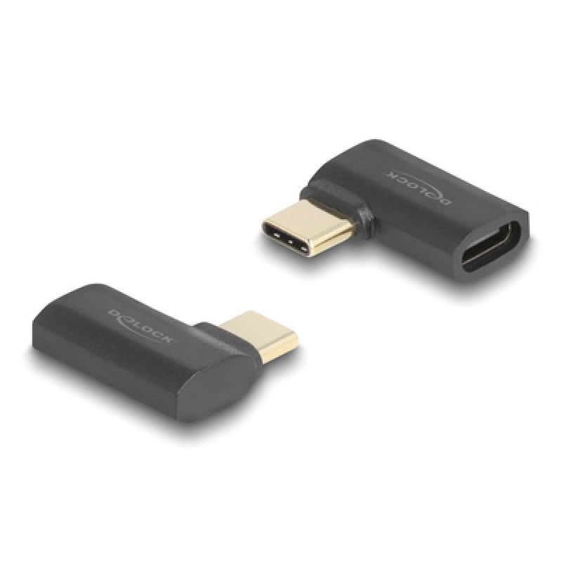 DELOCK DELOCK αντάπτορας USB-C 60245, αρσενικό σε θηλυκό, 240W, 40Gbps, μαύρος