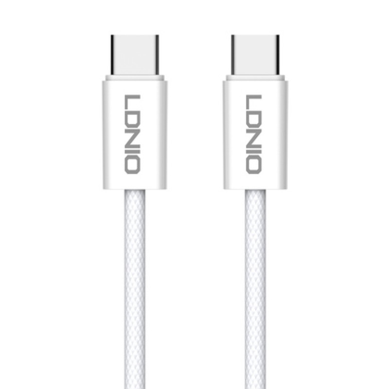 LDNIO LDNIO καλώδιο USB-C LC901C, 65W PD, 480Mbps, 1m, λευκό