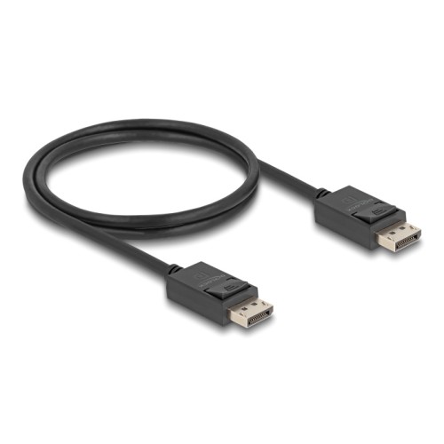 DELOCK DELOCK καλώδιο DisplayPort 2.1 80492, 8K/60Hz 4K/120Hz 40 Gbps 1m, μαύρο