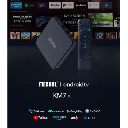 Mecool MECOOL TV Box KM7 SE, Google πιστοποίηση, 4K, 2/32GB, WiFi, Android 11