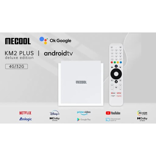 Mecool MECOOL TV Box KM2 Plus Deluxe, Google πιστοποίηση, 4K, WiFi, Android 11