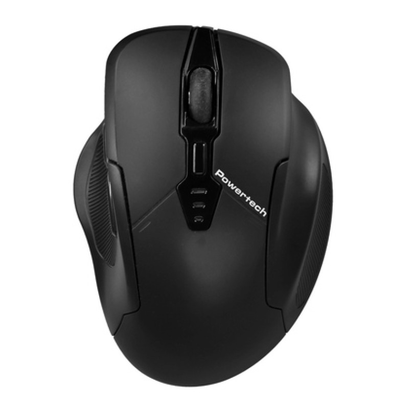 Powertech POWERTECH ασύρματο ποντίκι PT-1288, USB δέκτης, έως 1600DPI, 400mAh, μαύρο