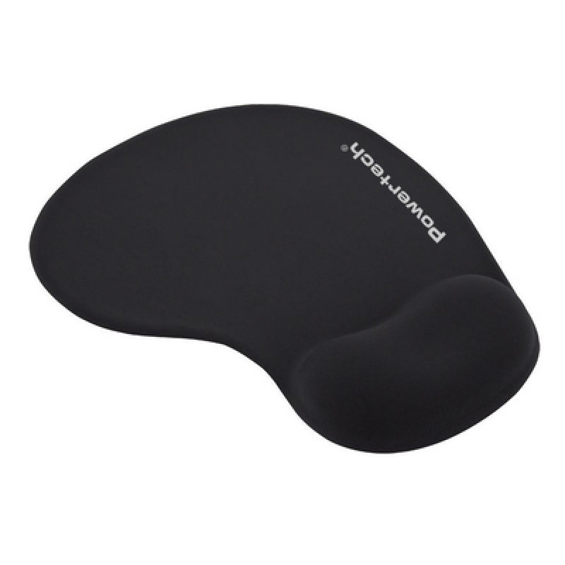 Powertech POWERTECH mouse pad PT-1293 με στήριγμα καρπού, 23x19x1.8cm, μαύρο