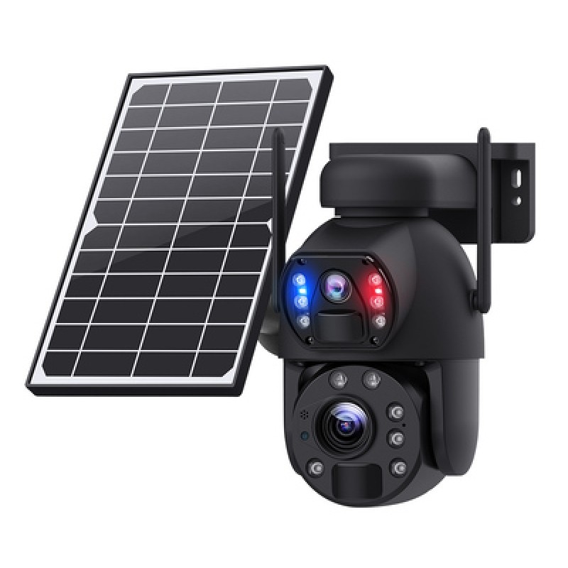 Sectec SECTEC smart ηλιακή κάμερα ST-5986M, 3MP dual lens, 20x zoom, 4G, SD, PTZ