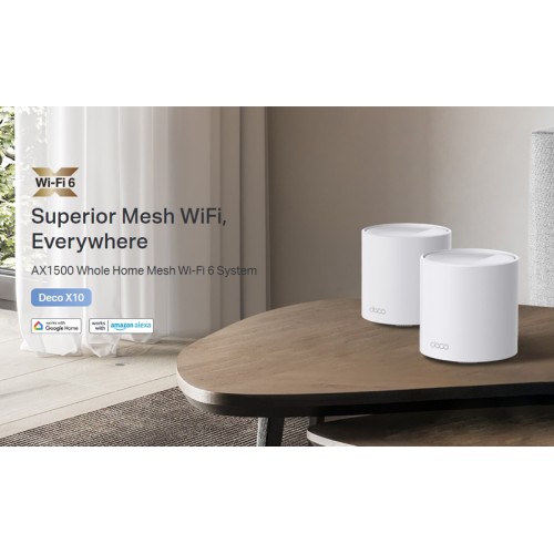 TP-Link TP-LINK Home Mesh Wi-Fi System Deco X10, 1500Mbps AX1500, Ver. 1.0, 2τμχ