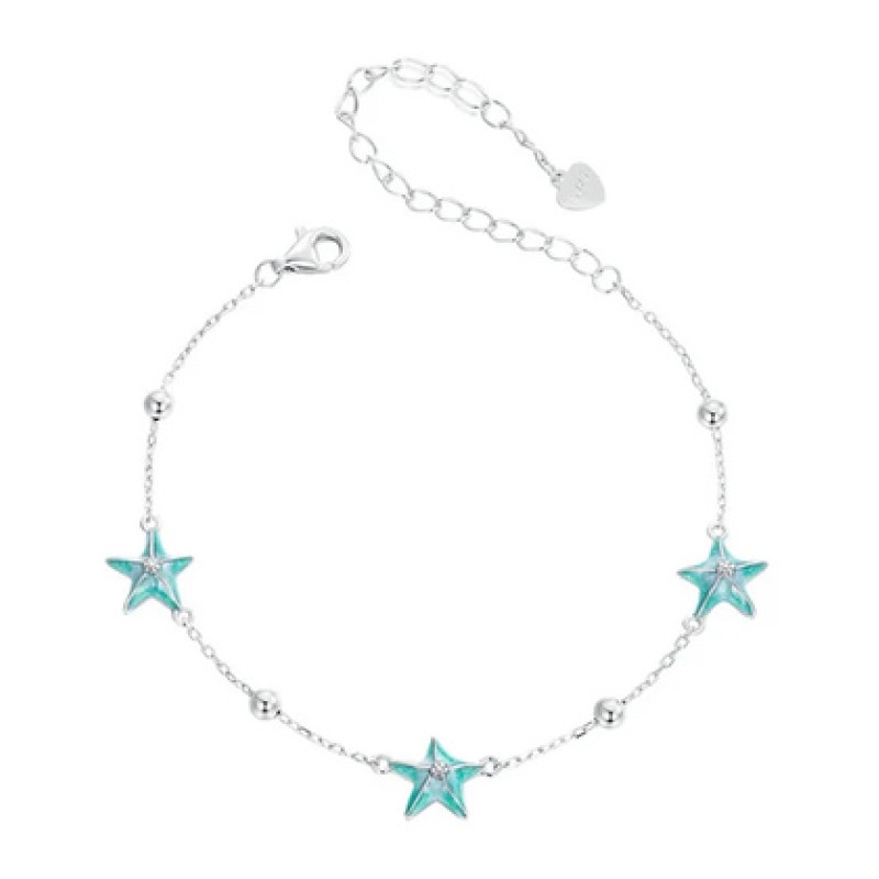 BAMOER BAMOER βραχιόλι SCB276, σχήμα κοχύλι, ασήμι 925, ασημί/βεραμάν