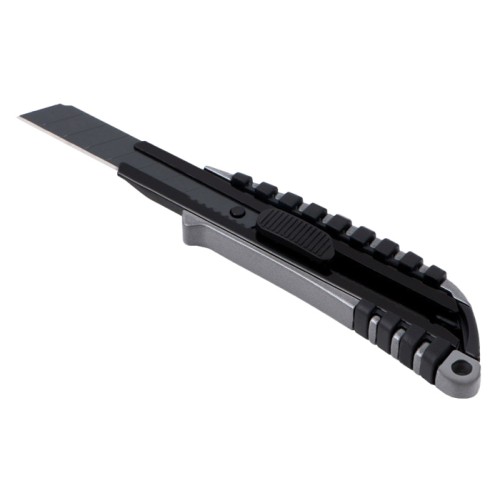 DELI DELI κοπίδι DL4256 με αυτόματο κλείδωμα, μεταλλικό, 18mm, γκρι