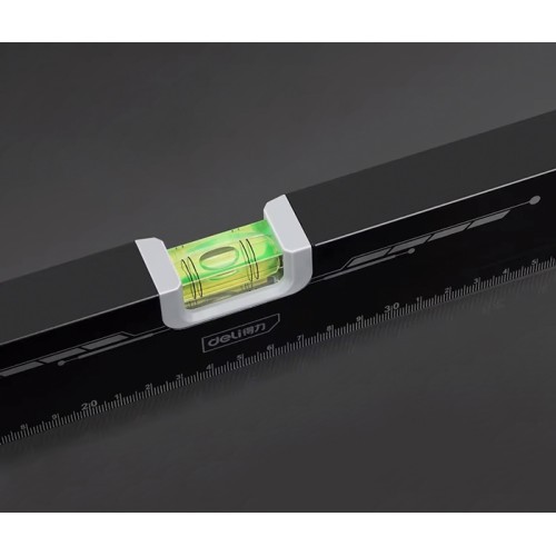 DELI DELI αλφάδι DL290500B με 2 μάτια & χάρακα, 50cm