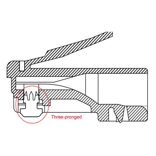 GOOBAY GOOBAY βύσμα RJ45 93828, CAT 6 UTP, διάφανο, 10τμχ