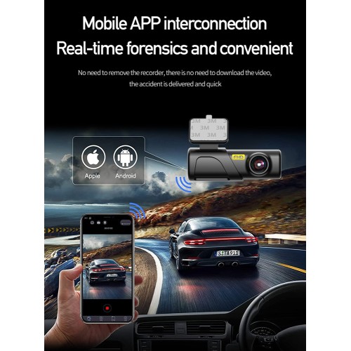 Powertech POWERTECH smart κάμερα αυτοκινήτου PT-1332, 1080p, WiFi