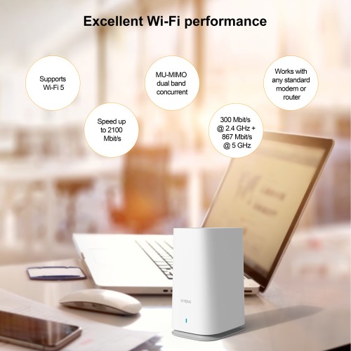 STRONG STRONG WiFi Mesh Home Kit ATRIA 2100, 2100Mbps Dual Band, 2τμχ