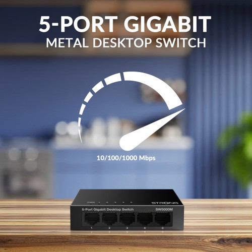 STRONG STRONG switch SW5000M, 5x Gigabit θύρες, 1000Mbps