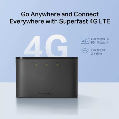 MERCUSYS MERCUSYS router MT110, 4G LTE, WiFi 150 Mbps, 2200mAh, Ver. 2.0