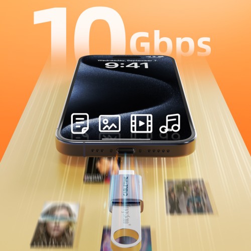 CABLETIME CABLETIME αντάπτορας USB-C σε USB CT-CMAF10-AG, 10Gbps, γκρι