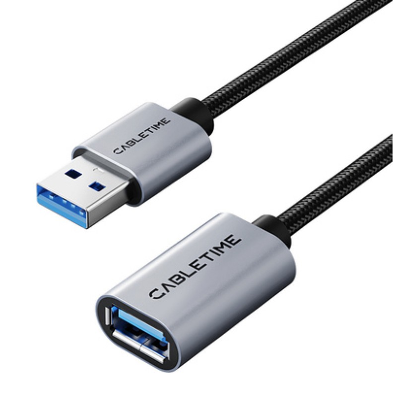 CABLETIME CABLETIME καλώδιο προέκτασης USB CT-AMAF1, 5Gbps, 2m, μαύρο