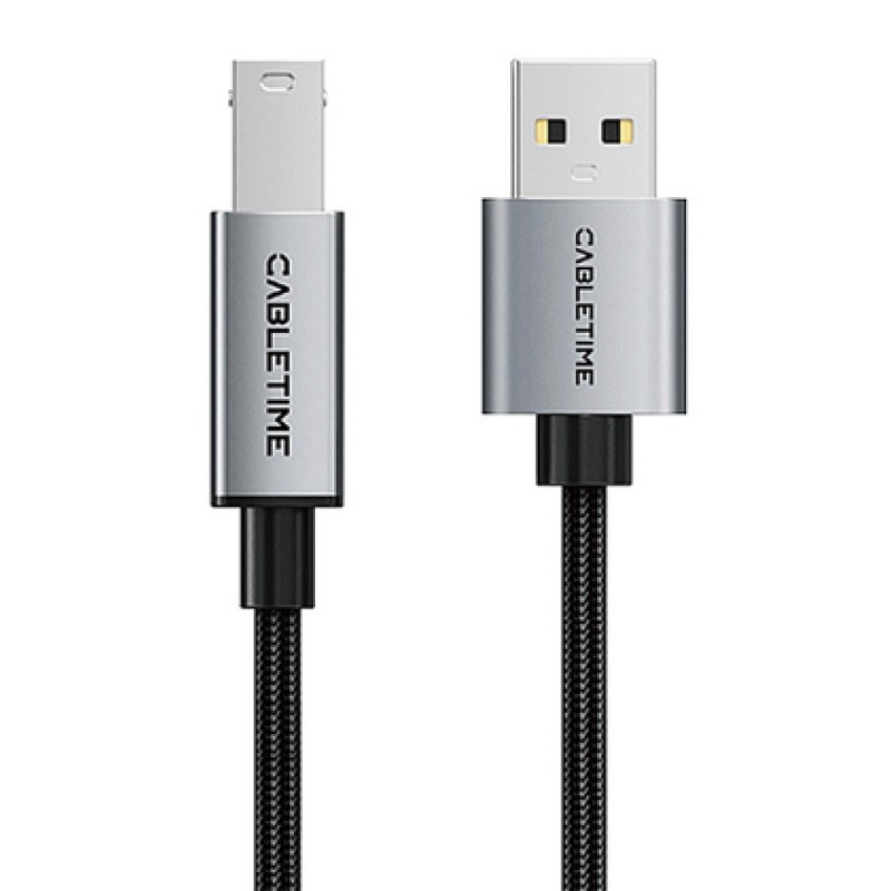 CABLETIME CABLETIME καλώδιο USB σε USB Type B CT-AMBM1, 480Mbps, 3m, μαύρο