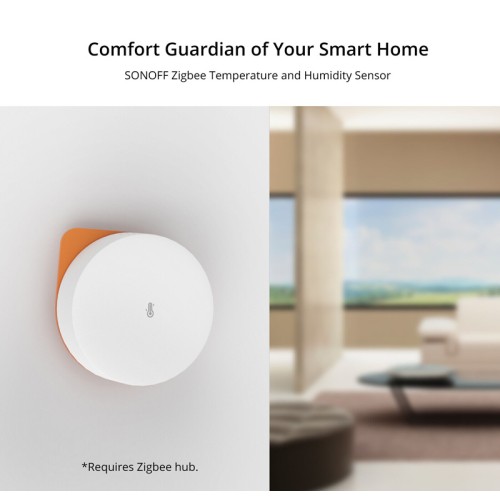 SONOFF SONOFF smart αισθητήρας θερμοκρασίας & υγρασίας SNZB-02P, ZigBee