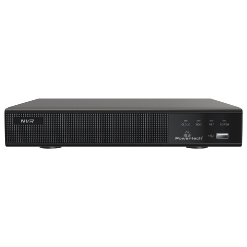 Powertech POWERTECH NVR καταγραφικό με 4 κάμερες PT-1233, 4K, 4MP, 9 κανάλια