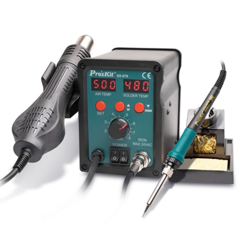 PROSKIT PROSKIT σταθμός συγκόλλησης SS-979B, κολλητήρι/air gun, 760W, 200-480 °C