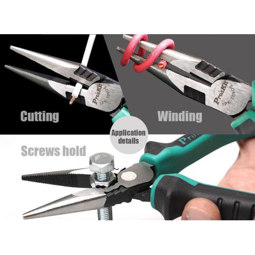 PROSKIT PROSKIT μυτοτσίμπιδο 1PK-709DS με αντιολισθητικές λαβές, 166mm