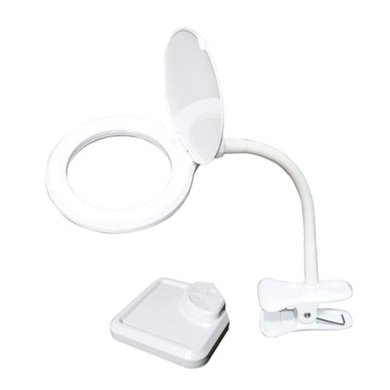 PROSKIT PROSKIT μεγεθυντικός φακός MA-1010U, κλιπ & βάση, LED, 3D 1.75x, λευκός