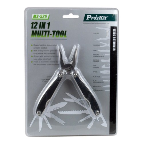 PROSKIT PROSKIT πολυεργαλείο 12 σε 1 MS-526 με θήκη, 155mm