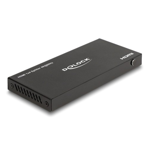 DELOCK DELOCK HDMI splitter 18652 με downscaler πλήκτρο, 4 σε 1, 4K/60Hz, μαύρο